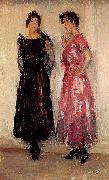 Isaac Israels Two models oil on canvas